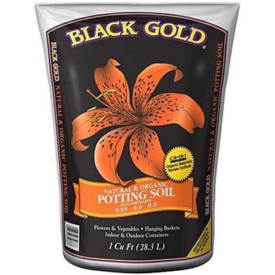 Black Gold Natural and Organic Potting Soil Garden Plant