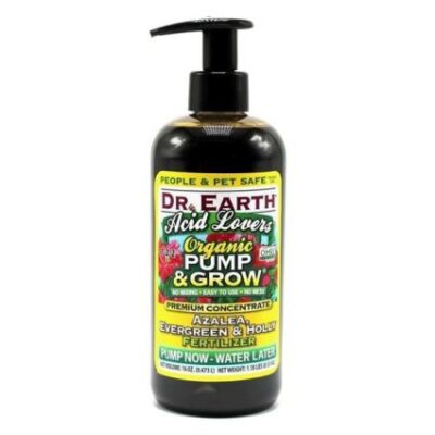 Dr Earth Acid Lovers Organic Pump and Grow Azalea Evergreen and Holly Fertilizer Garden Plant