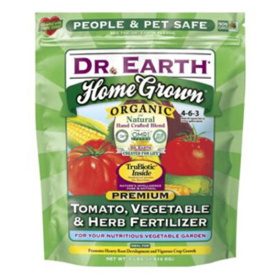 Dr Earth Home Grown Organic and Natural Tomato Vegetable and Herb Fertilizer Garden Plant
