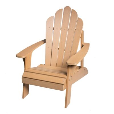 Faux Wood Teak Adirondack Chair Garden Plant