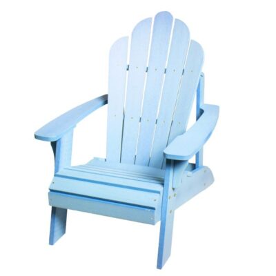 Faux Wood Teal Adirondack Chair Garden Plant