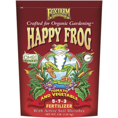 FoxFarm Happy Frog Tomato and Vegetable Dry Fertilizer Garden Plant