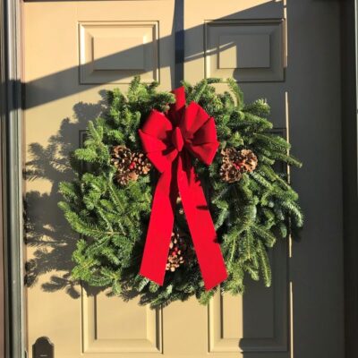 Fraser Fir and Mixed Pines Evergreen Wreath Garden Plant