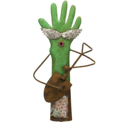 Green Rocker Glove Garden Stake Garden Plant