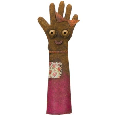 Groovy Glove Stake-Pink Garden Plant