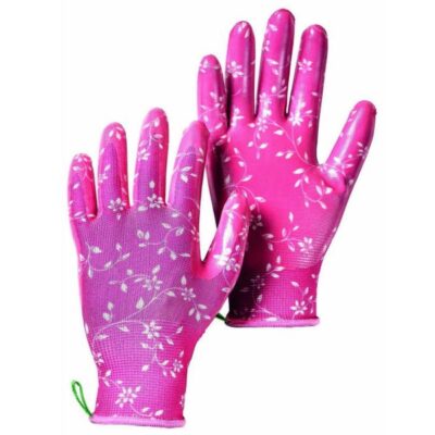 Hestra Fuchsia Garden Dip Nitrile Dip Gloves Garden Plant