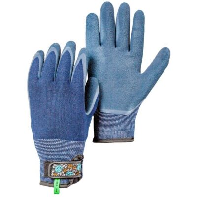 Hestra Indigo Garden Bamboo Foam Latex Dip Gloves Garden Plant