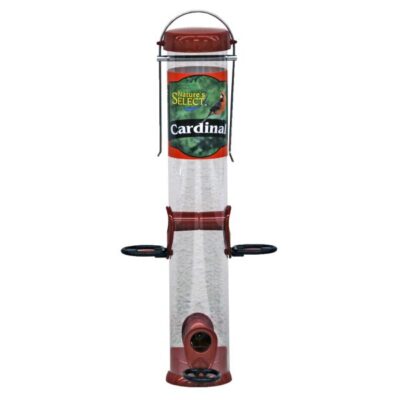 Nature's Select 15 Inch Cardinal Tube Feeder Garden Plant