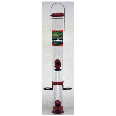 Nature's Select 23 Inch Cardinal Tube Feeder Garden Plant