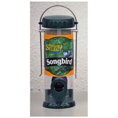 Nature's Select 8 Inch Songbird Tube Feeder Garden Plant