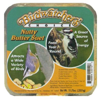 Pine Tree Farms Bird Watchers Best Nutty Butter Suet Cake Garden Plant