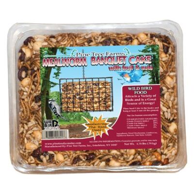 Pine Tree Farms Mealworm Banquet Large Seed Cake 1 75 lb Garden Plant