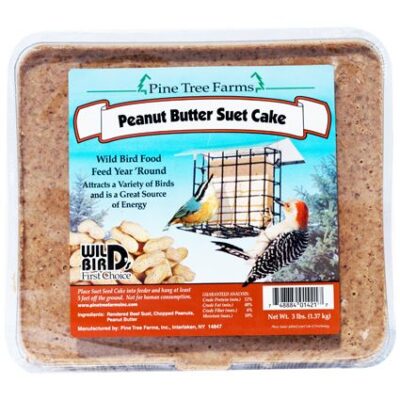 Pine Tree Farms Peanut Butter Suet Cake 3 lb Garden Plant