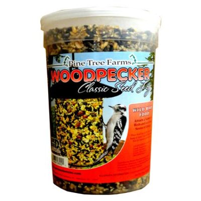 Pine Tree Farms Woodpecker Classic Seed Log 76 oz Garden Plant