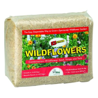 Rhino EZ-Straw Wildflowers Patch Small Bale Garden Plant