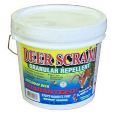 Scram Deer Repellent White Pail Garden Plant