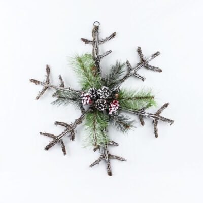 Twig Snowflake Wall Art Garden Plant