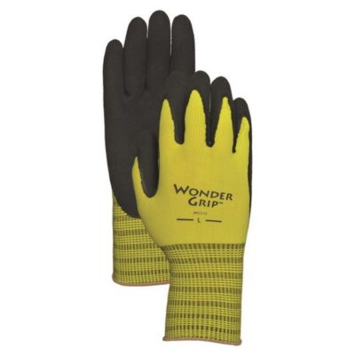 Wonder Grip Rubber Palm Gloves Garden Plant