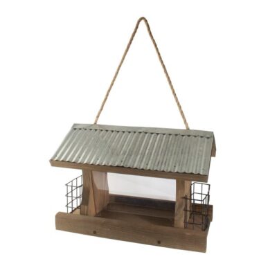 Woodlink Rustic Farmhouse Ranch Feeder With Suet Feeders Garden Plant