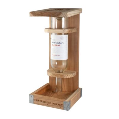 Woodlink Wine Bottle Cedar Bird Seed Feeder Garden Plant