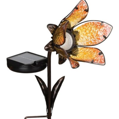 Yellow Solar Flower Spotlight Garden Stake Garden Plant