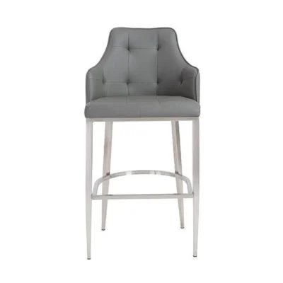 Aaron B Bar Stool in Grey design by Euro Style