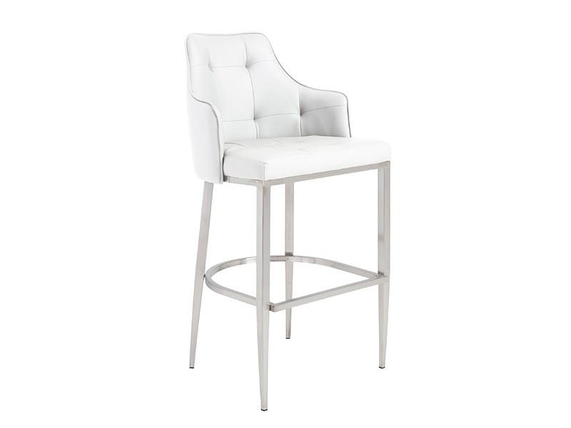 Aaron B Bar Stool in White design by Euro Style