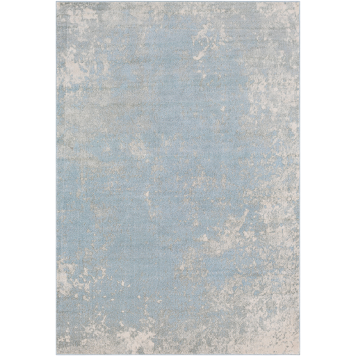 Aberdine Rug in Pale Blue and Light Gray