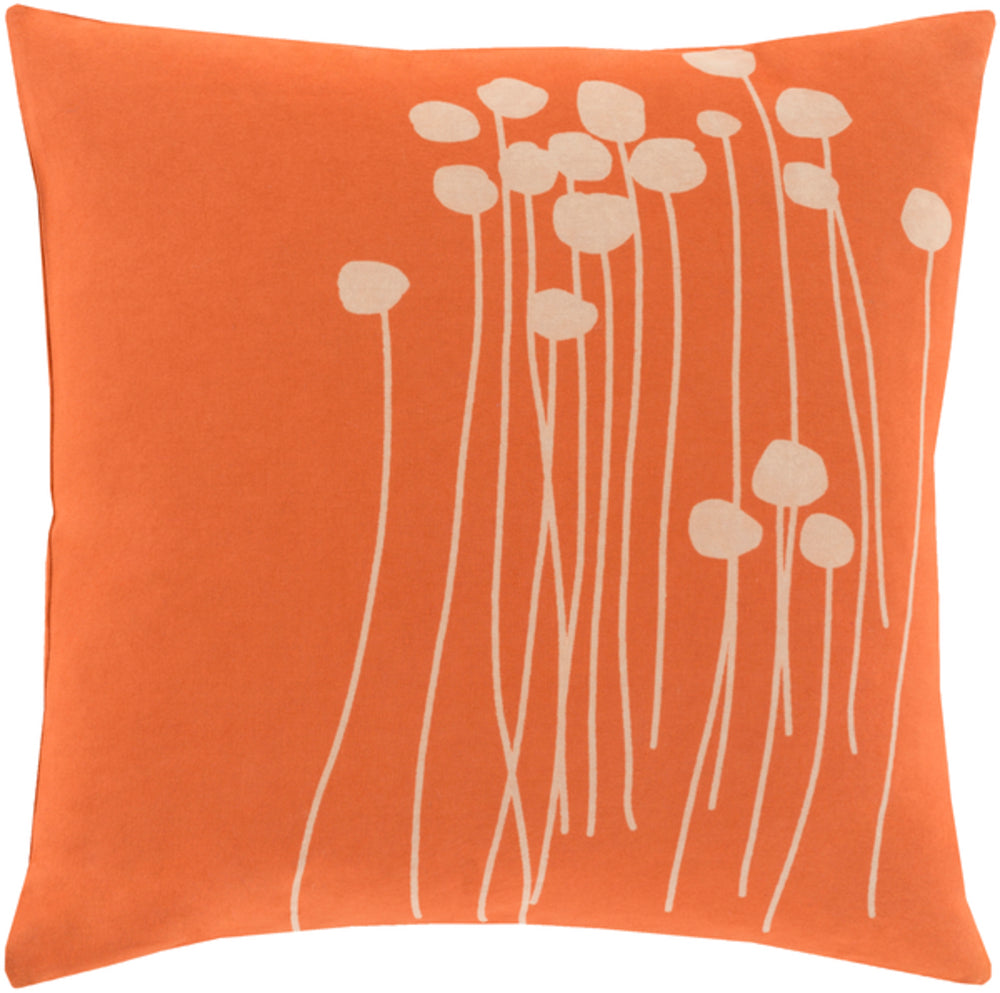 Abo Woven Pillow in Bright Orange by Lotta Jansdotter