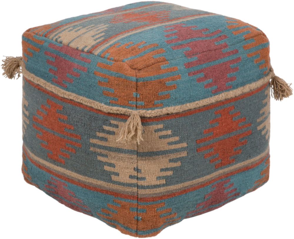 Adia Pouf in Teal