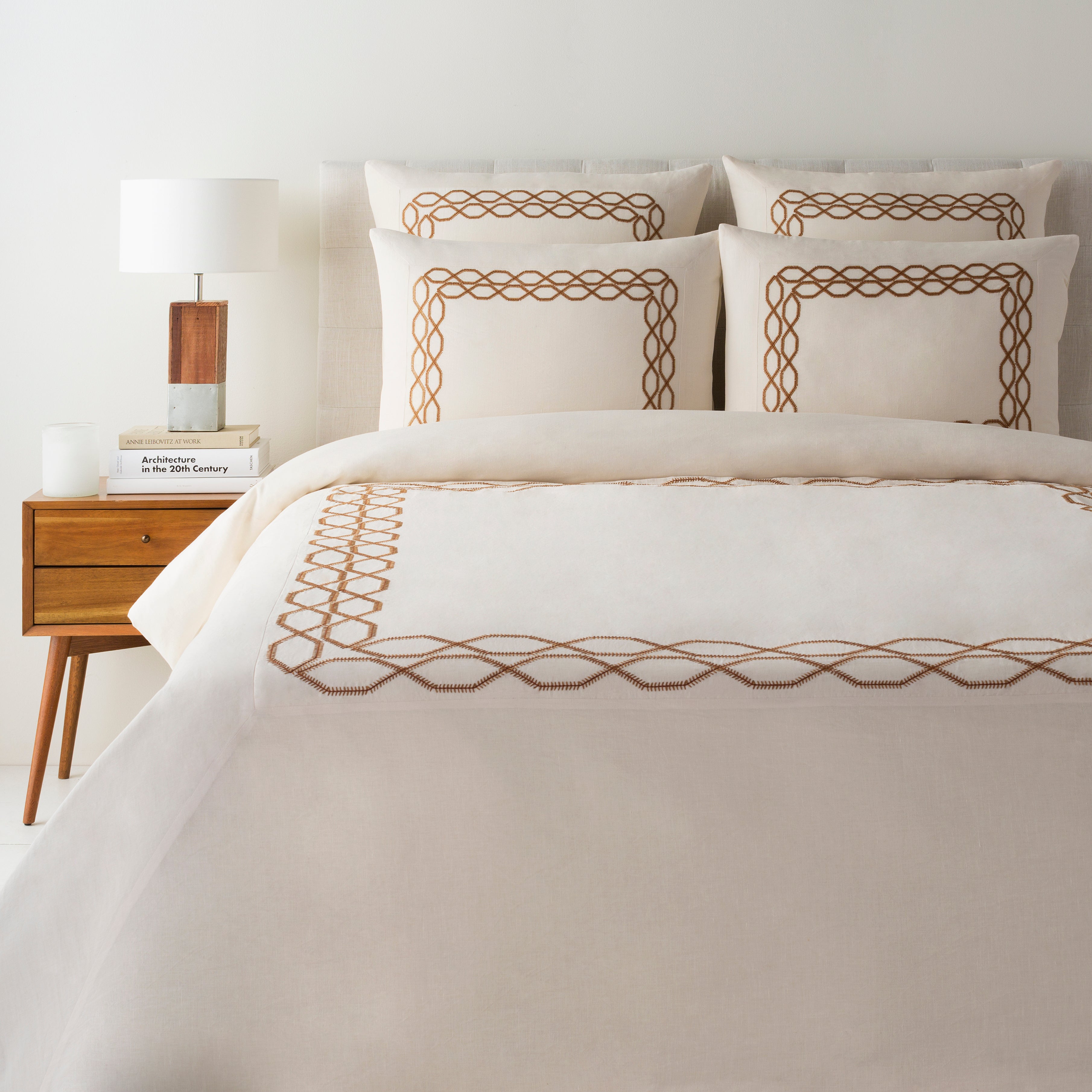 Afia Bedding in Cream