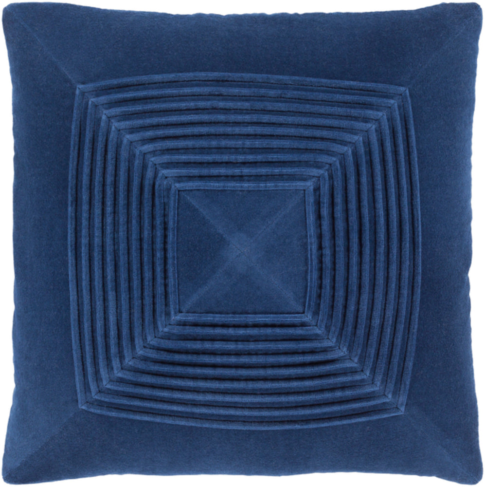 Akira Velvet Pillow in Navy