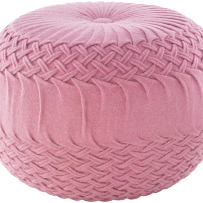 Alana Pouf in Rose