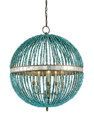Alberto Orb Chandelier 5L design by Currey and Company