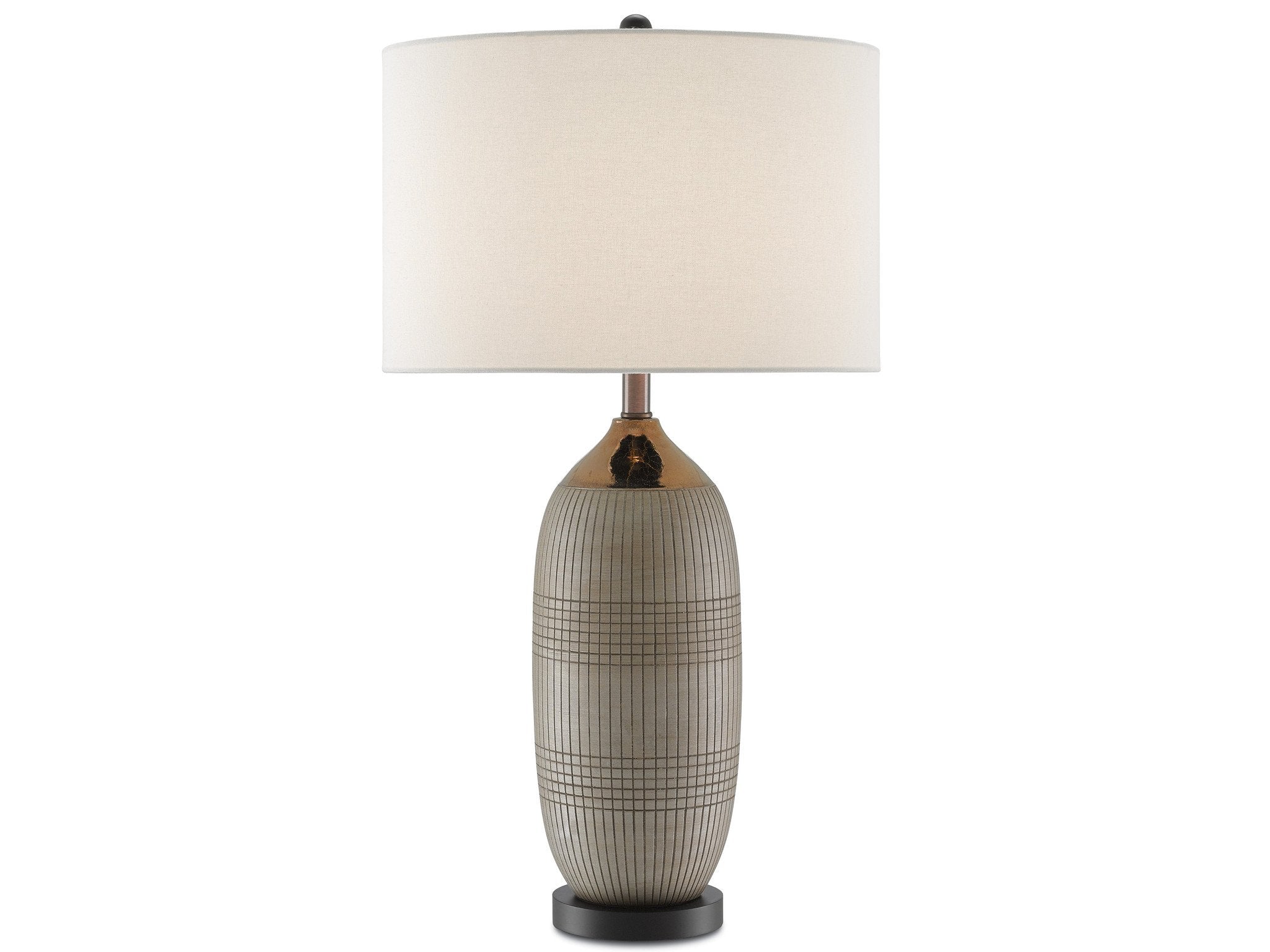 Alexander Table Lamp in Matte and Glossy Gold design by Currey and Company