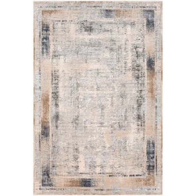 Alpine Rug in Ivory and Medium Gray