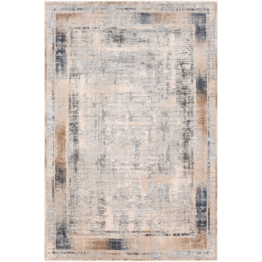 Alpine Rug in Ivory and Medium Gray