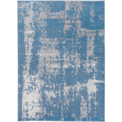 Amadeo Rug in Denim and Medium Gray