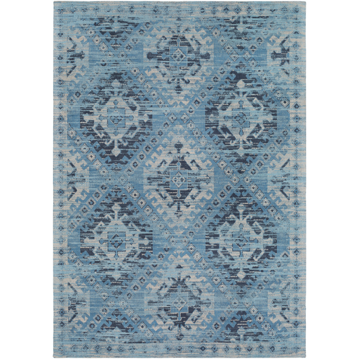 Amsterdam Rug in Sky Blue and Navy