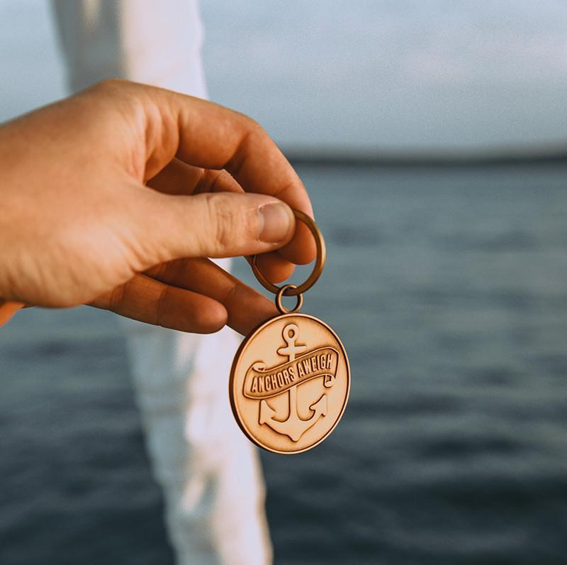 Anchors Aweigh Keychain design by Izola