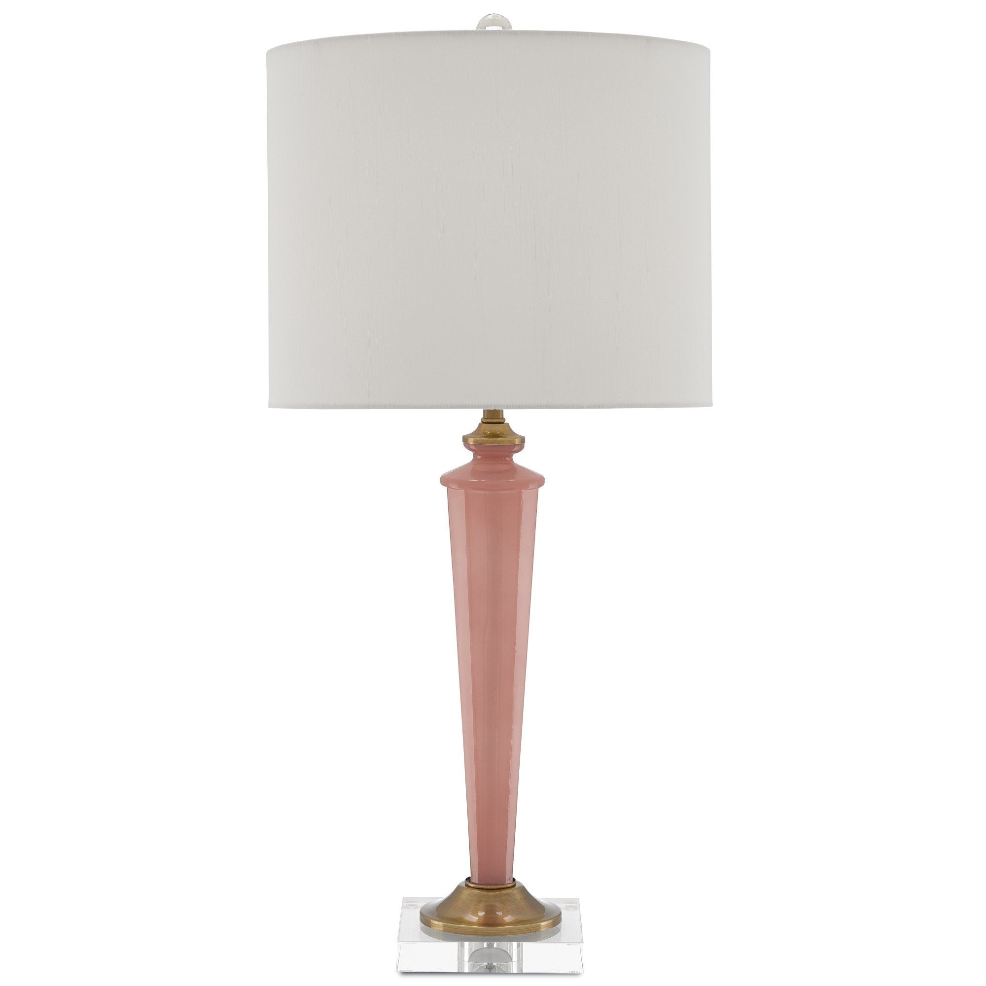 Andalucia Table Lamp in Rose Smoke design by Currey and Company