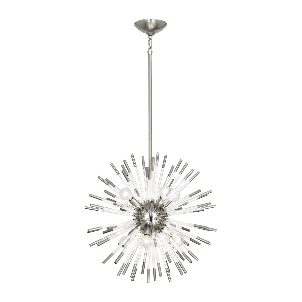 Andromeda Pendant in Polished Nickel Finish w Clear Acrylic Accents design by Robert Abbey