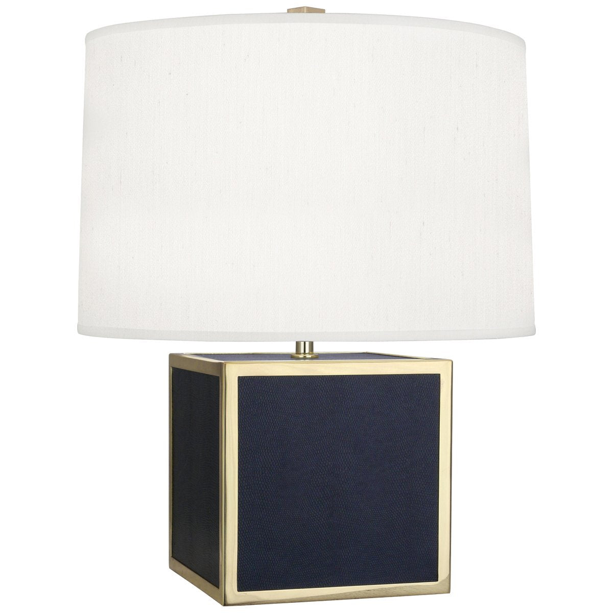 Anna Accent Lamp in Faux Navy Snakeskin design by Robert Abbey