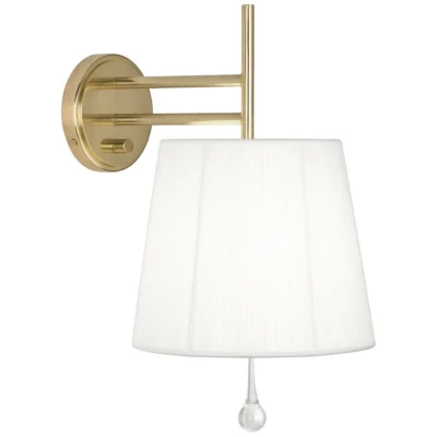 Annabelle Wall Sconce in Modern Brass design by Robert Abbey