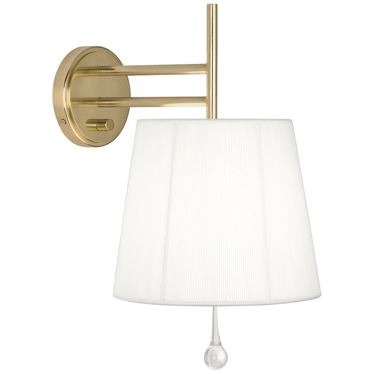 Annabelle Wall Sconce in Modern Brass design by Robert Abbey