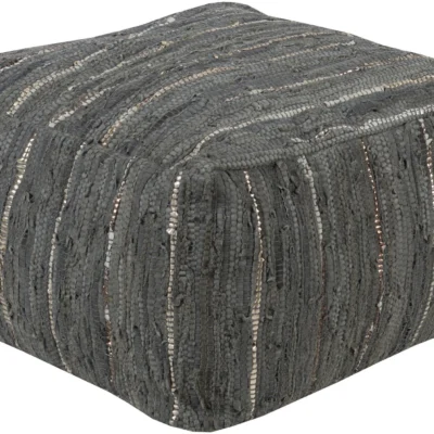 Anthracite Pouf in Grey