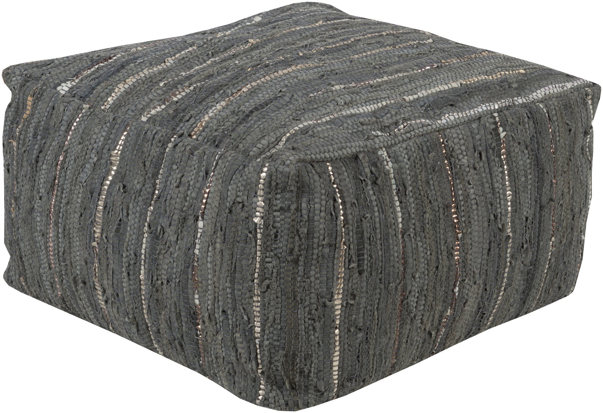 Anthracite Pouf in Grey