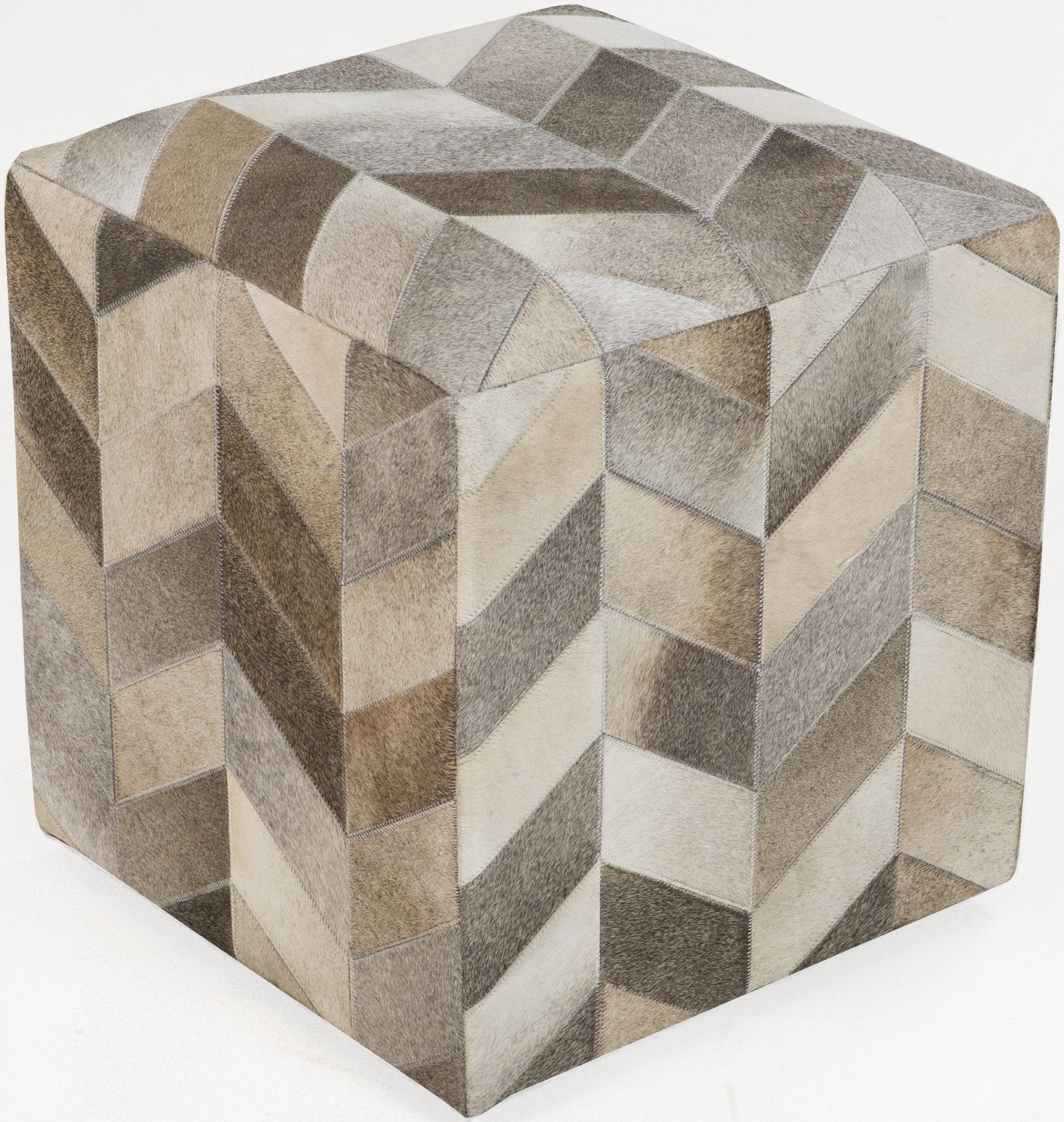 Appalachian Pouf in Taupe