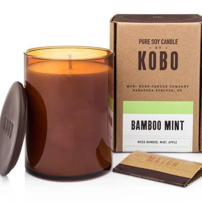 Bamboo Mint Candle design by Kobo Candles