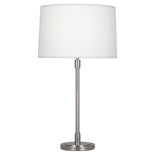 Bandit Table Lamp in Polished Nickel design by Robert Abbey